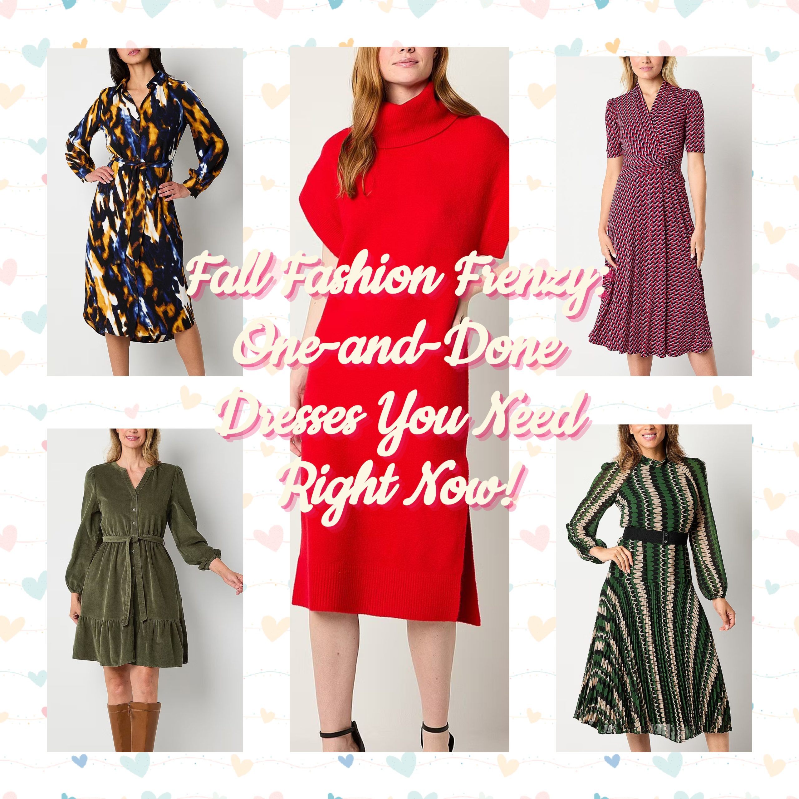 Fall in Love with Fashion: 5 Must-Have Dresses from JCPenney for a One-and-Done Style!